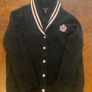 Ralph Lauren Black Knit Button down cardigan